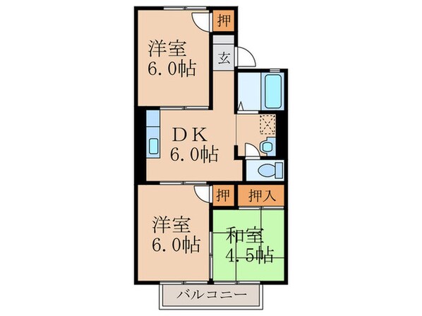 グランディール志井の物件間取画像